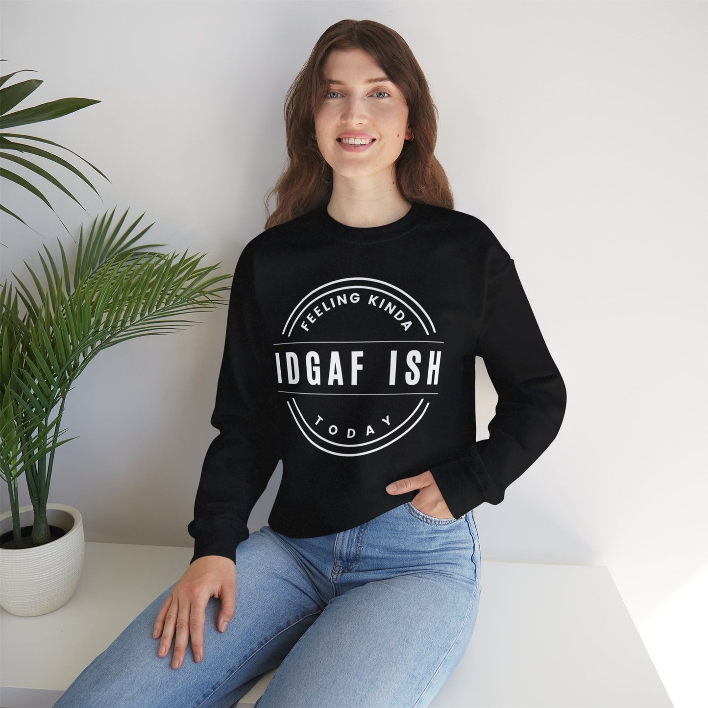 “IDGAF-ish” - Crewneck Sweatshirt