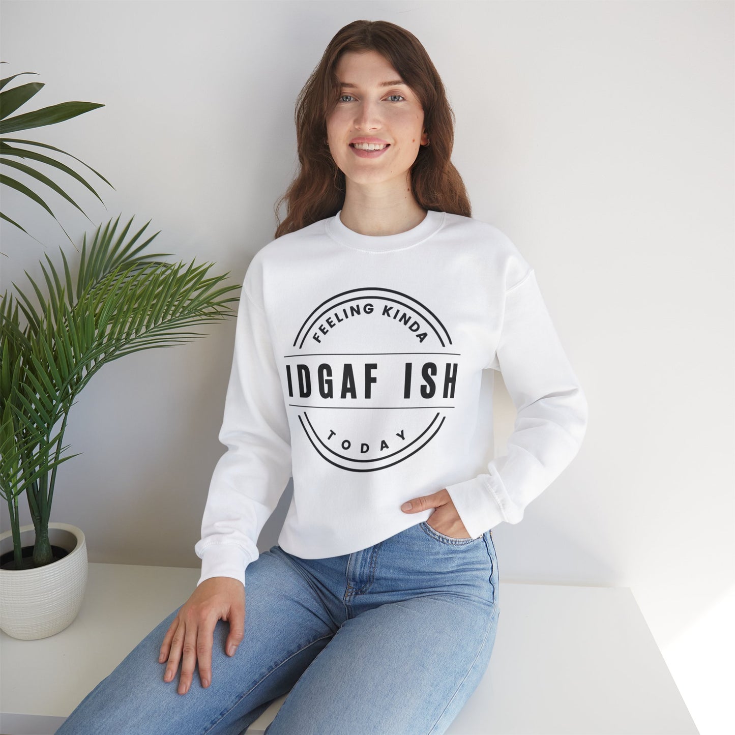 “IDGAF-ish” - Crewneck Sweatshirt